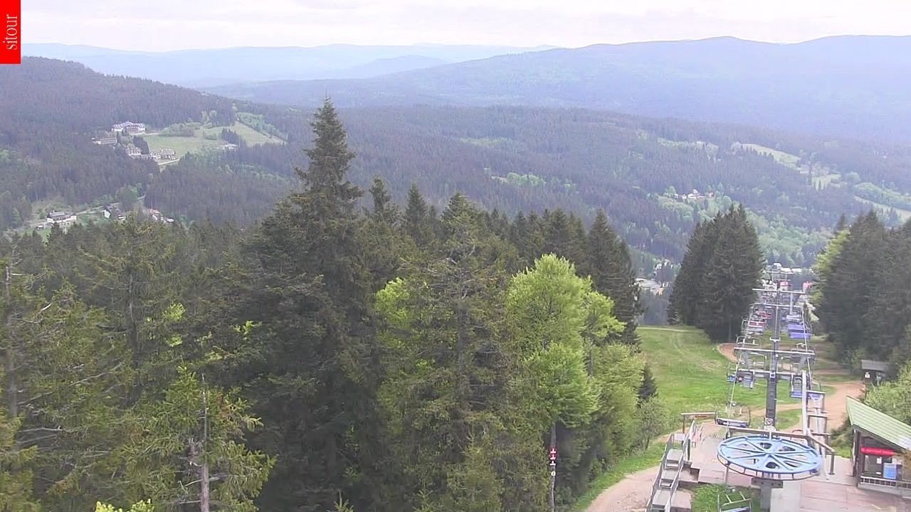 Archived image Webcam View from the top of the Špičák.