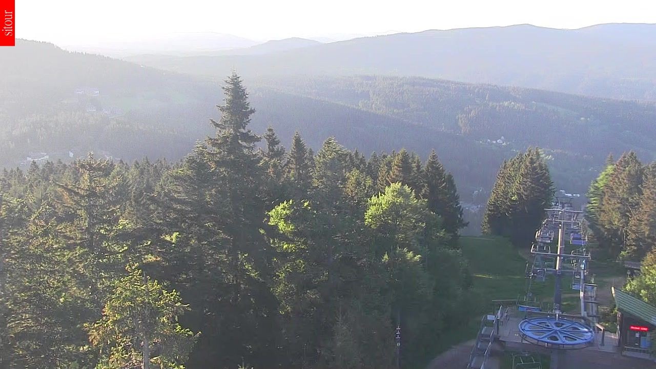 Archived image Webcam View from the top of the Špičák.