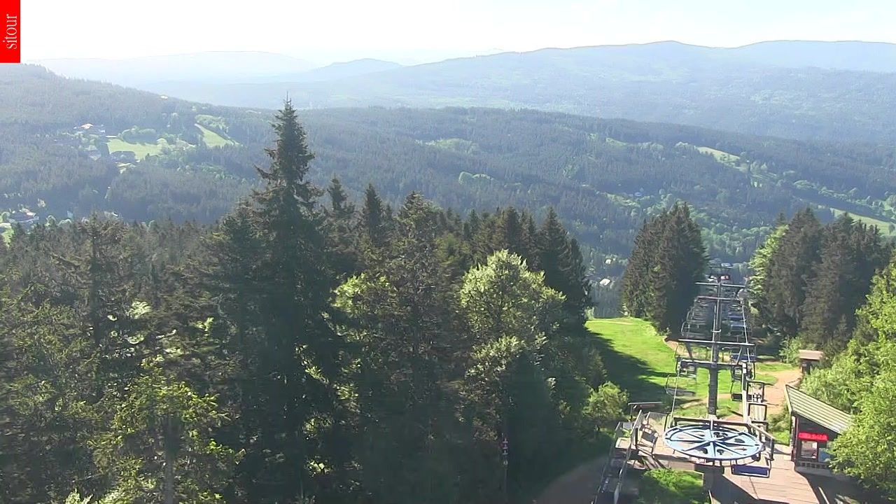 Archived image Webcam View from the top of the Špičák.