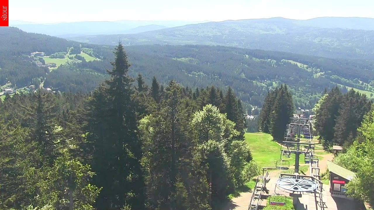 Archived image Webcam View from the top of the Špičák.