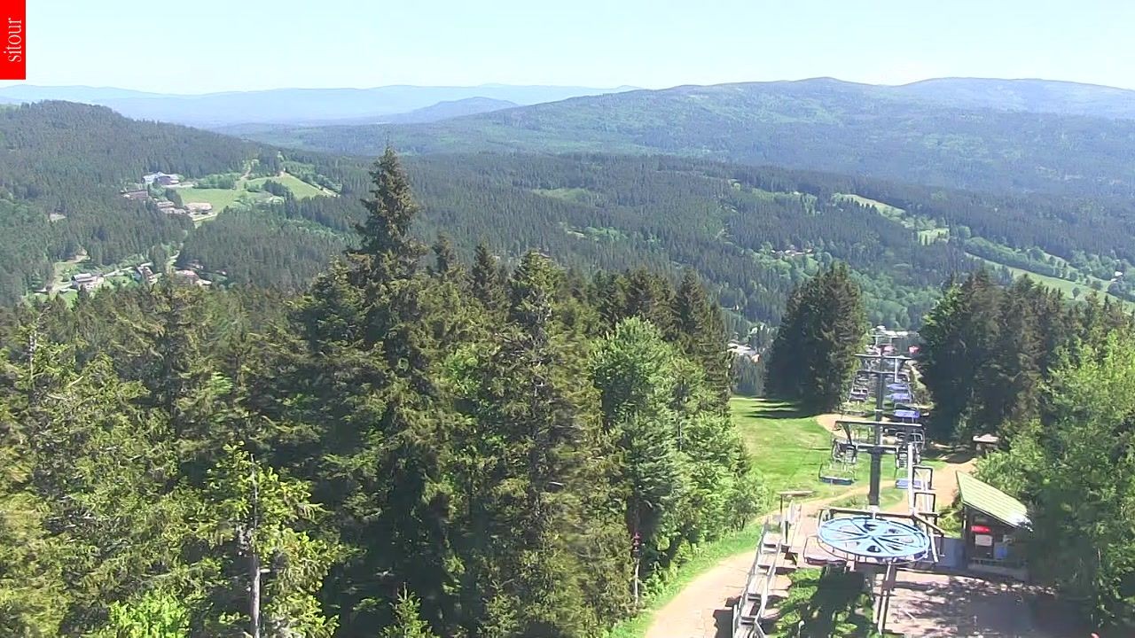 Archived image Webcam View from the top of the Špičák.
