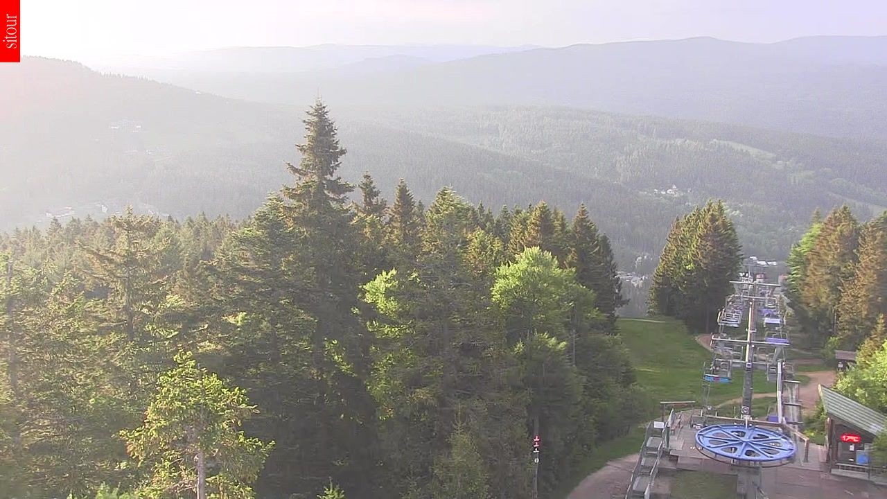Archived image Webcam View from the top of the Špičák.