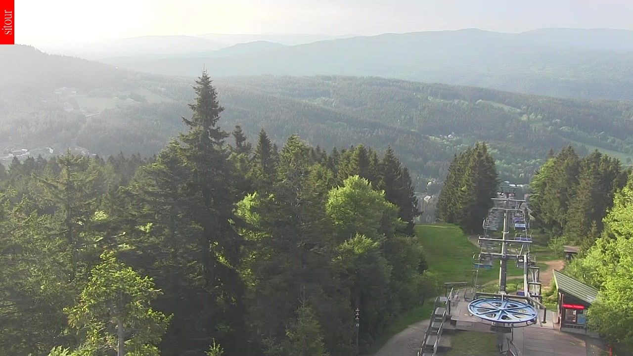 Archived image Webcam View from the top of the Špičák.