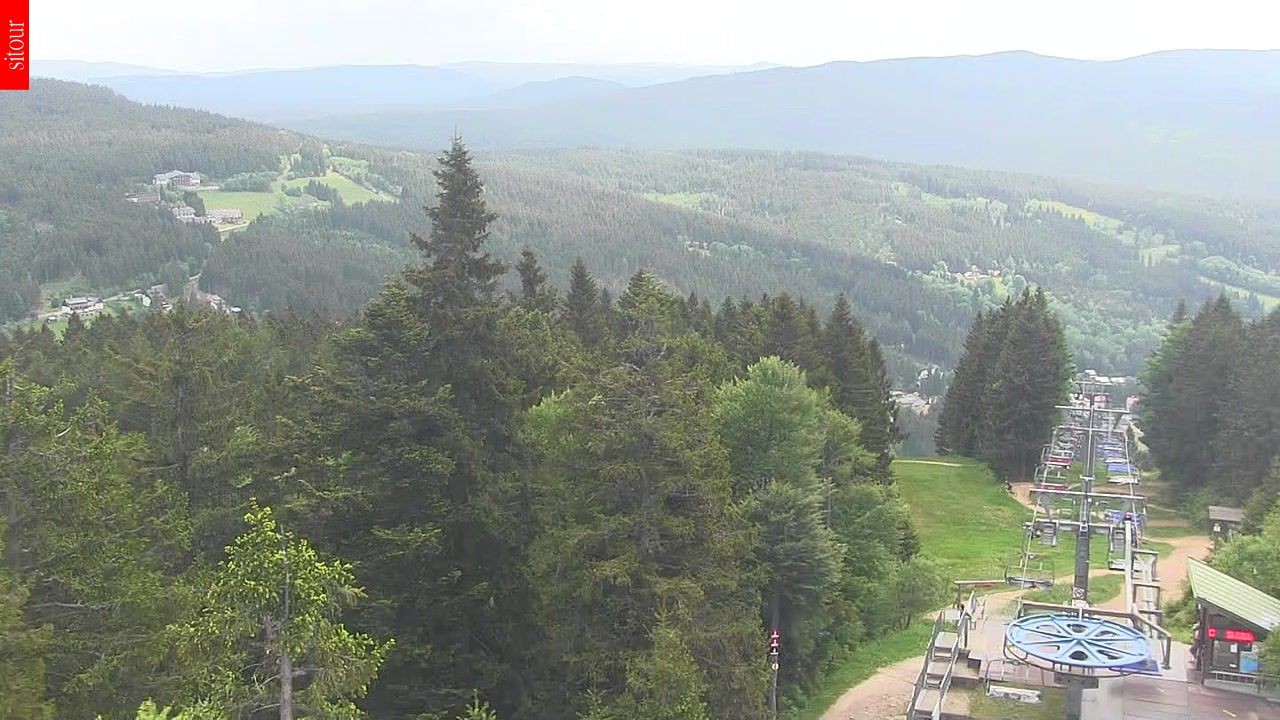 Archived image Webcam View from the top of the Špičák.