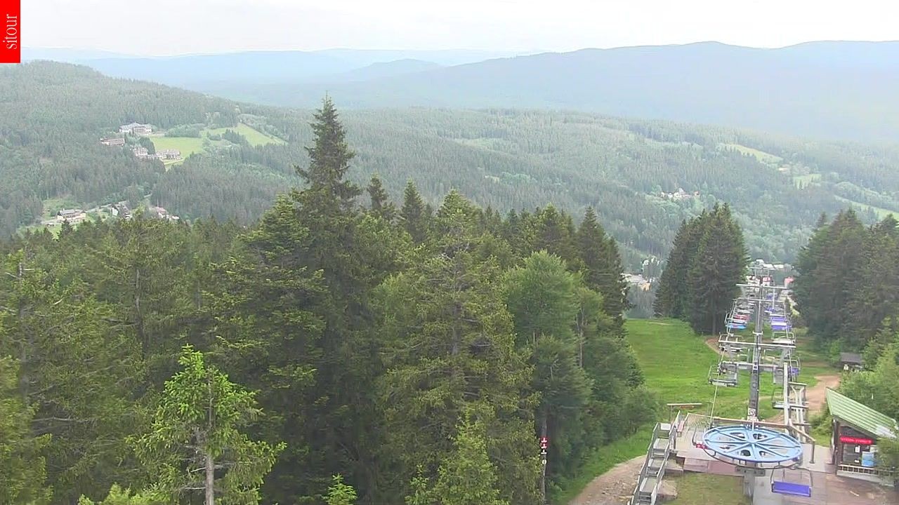 Archived image Webcam View from the top of the Špičák.