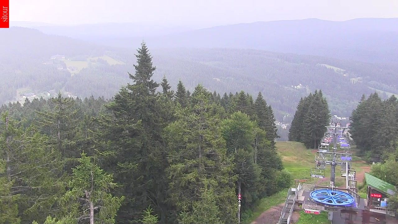 Archived image Webcam View from the top of the Špičák.