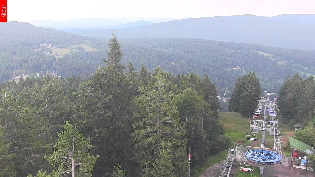 Archived image Webcam View from the top of the Špičák.