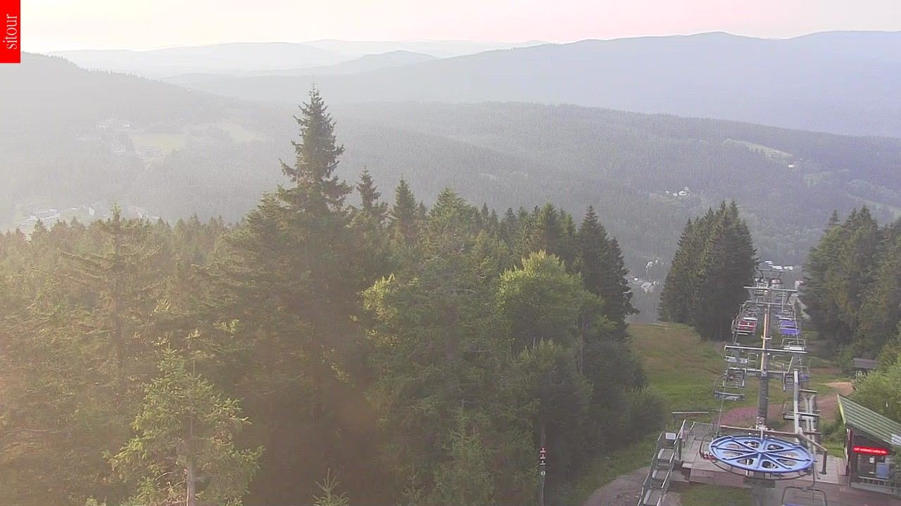 Archived image Webcam View from the top of the Špičák.