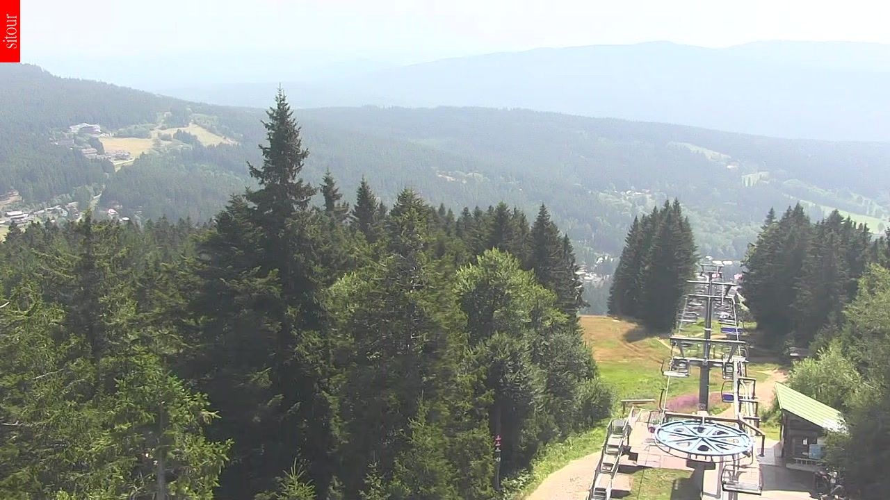 Archived image Webcam View from the top of the Špičák.