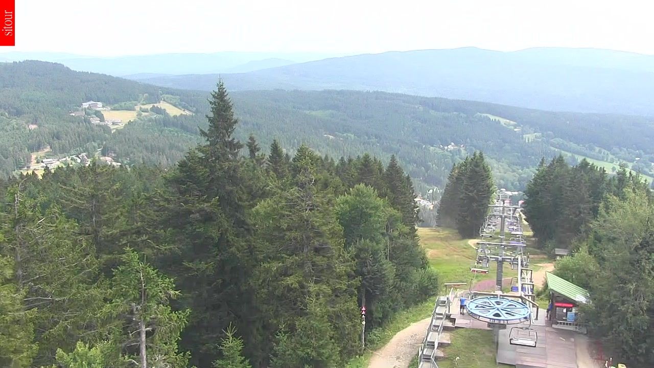 Archived image Webcam View from the top of the Špičák.