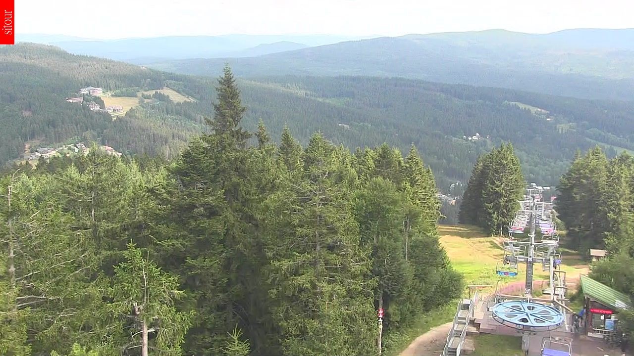 Archived image Webcam View from the top of the Špičák.