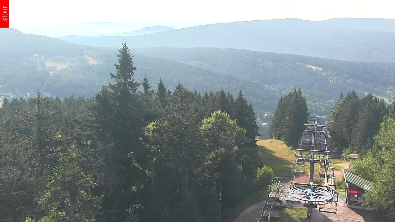 Archived image Webcam View from the top of the Špičák.