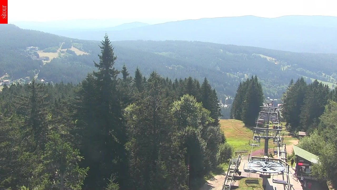 Archived image Webcam View from the top of the Špičák.