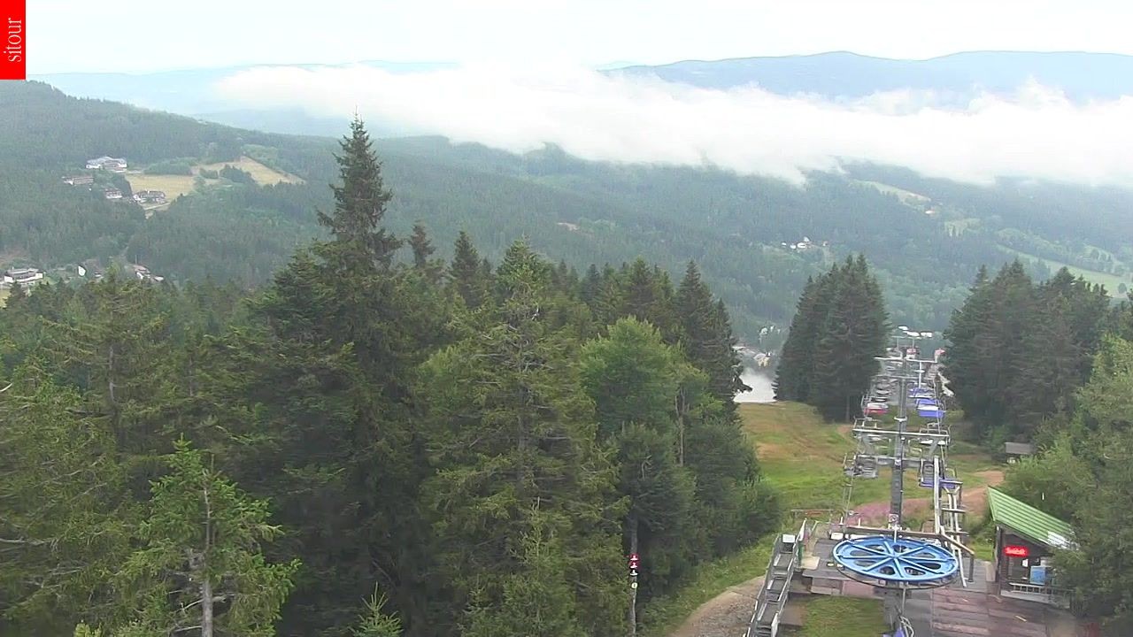 Archived image Webcam View from the top of the Špičák.