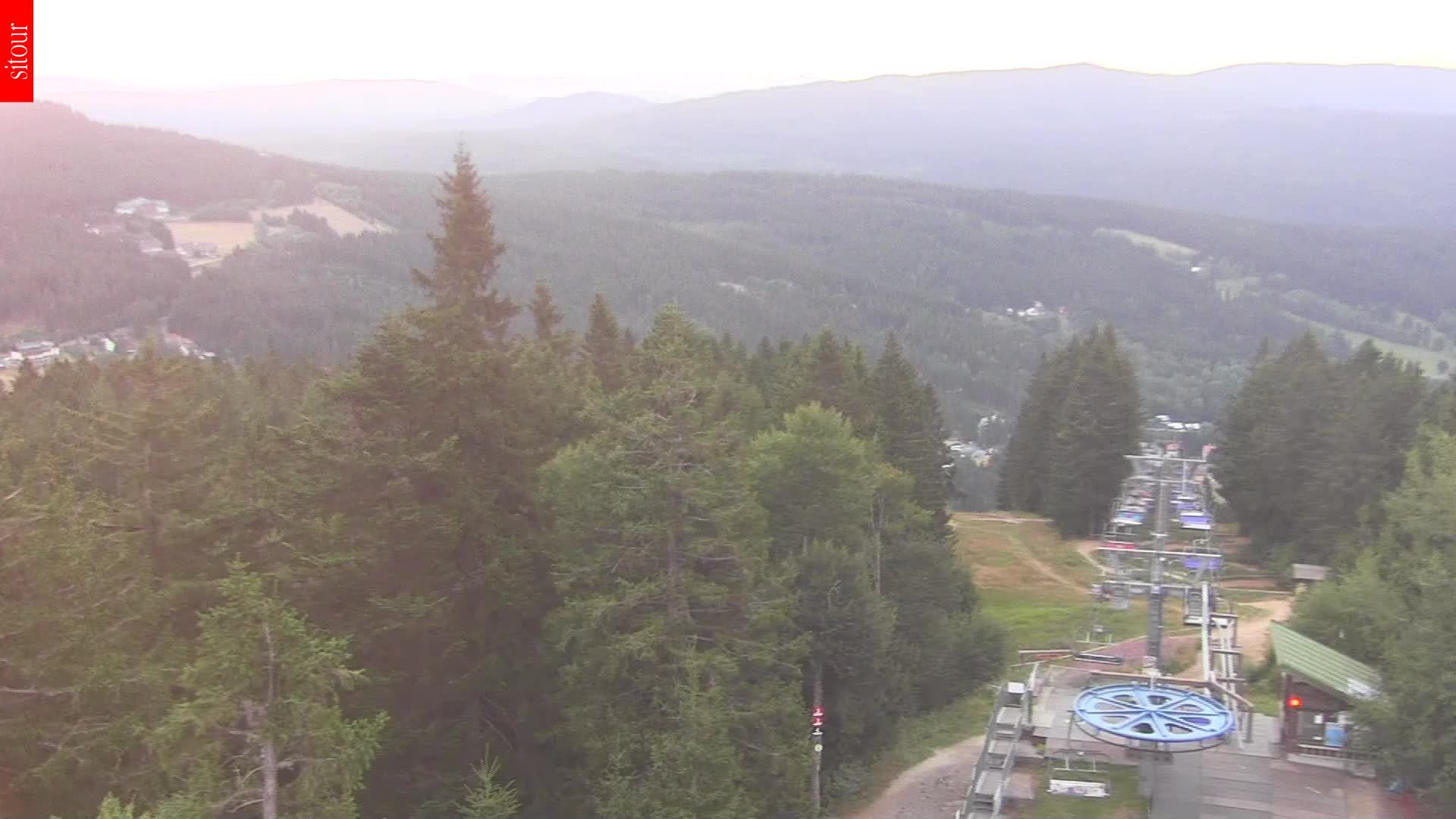 Archived image Webcam View from the top of the Špičák.