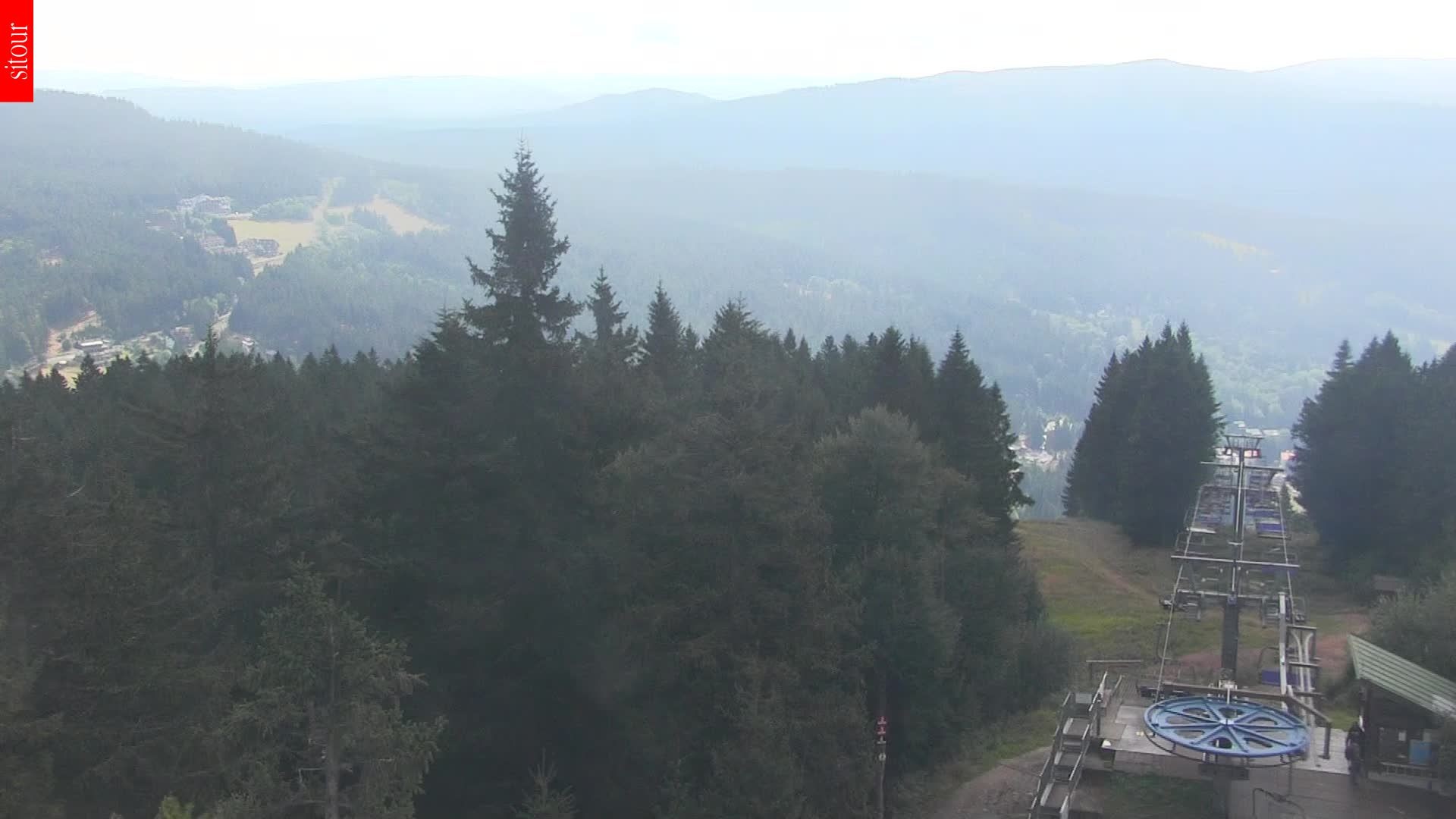 Archived image Webcam View from the top of the Špičák.