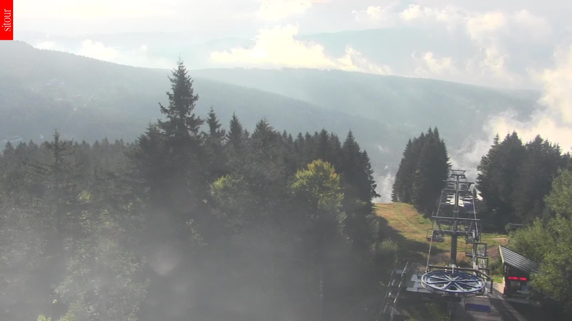 Archived image Webcam View from the top of the Špičák.