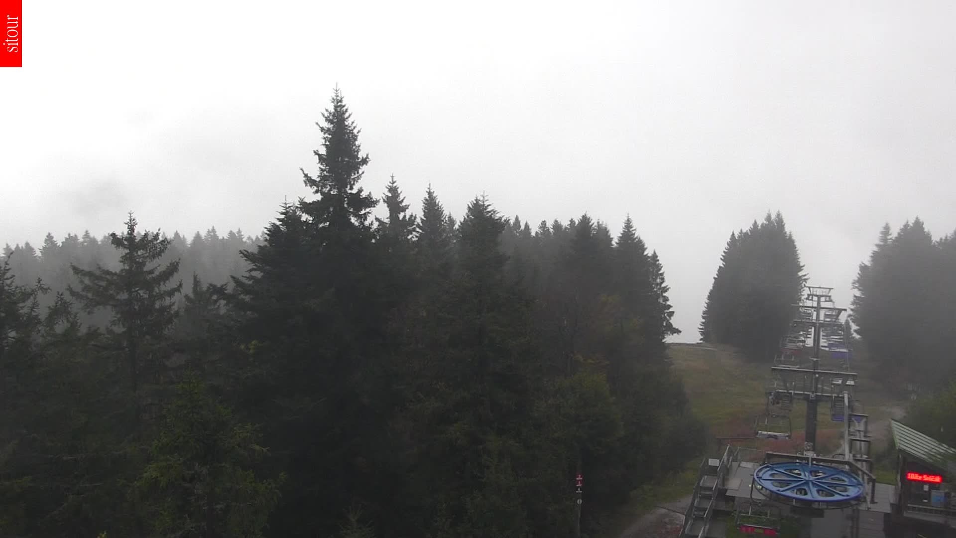 Archived image Webcam View from the top of the Špičák.
