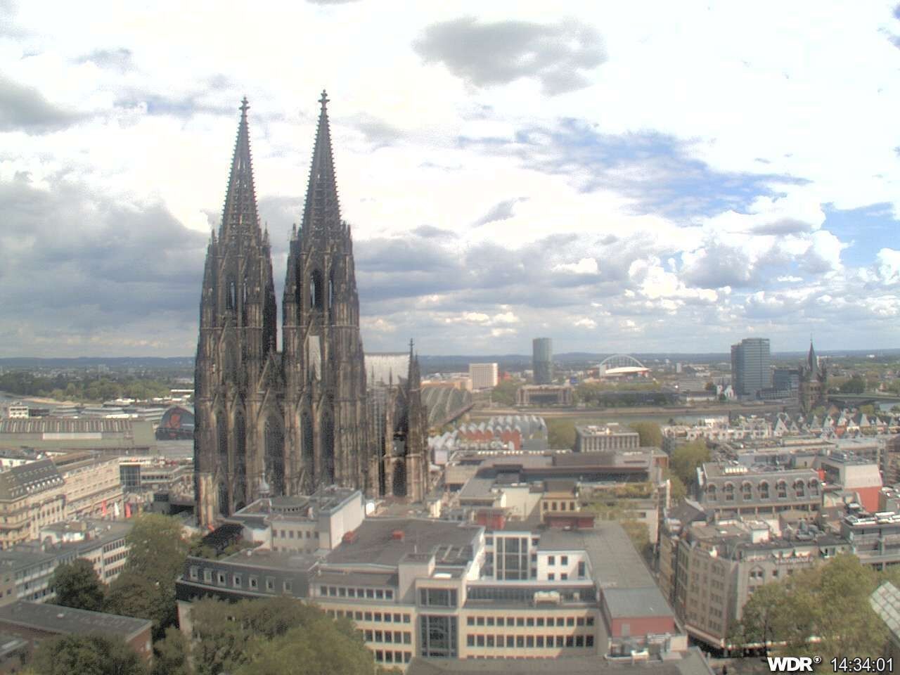 Archived image Webcam Cologne Cathedral