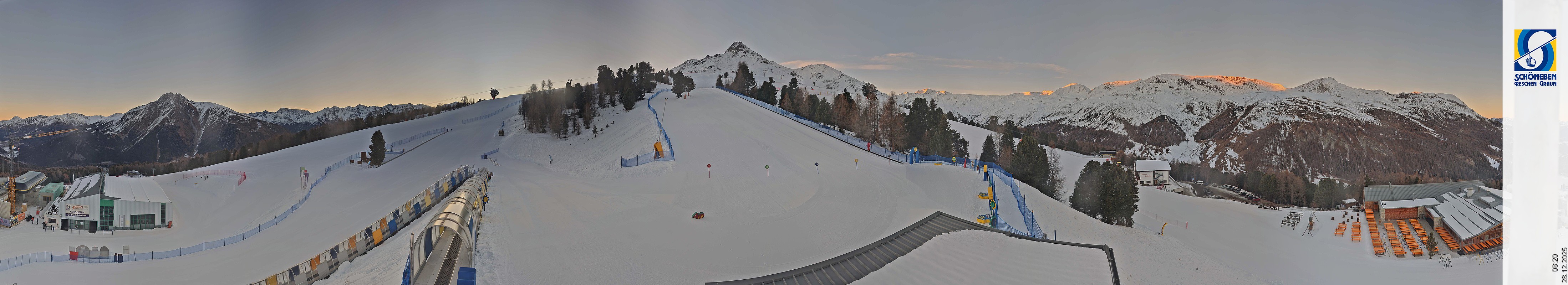 Archiv Foto Webcam Schöneben - Panoramablick von der Mittelstation