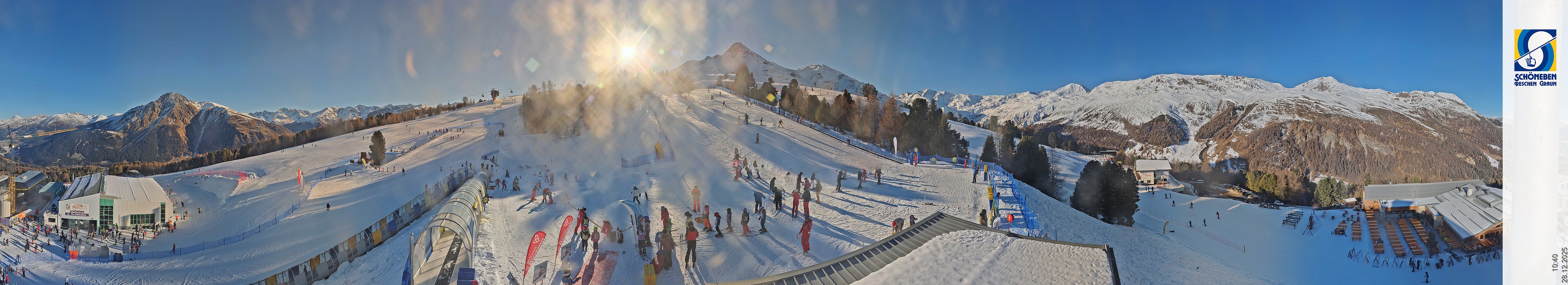 Archiv Foto Webcam Schöneben - Panoramablick von der Mittelstation
