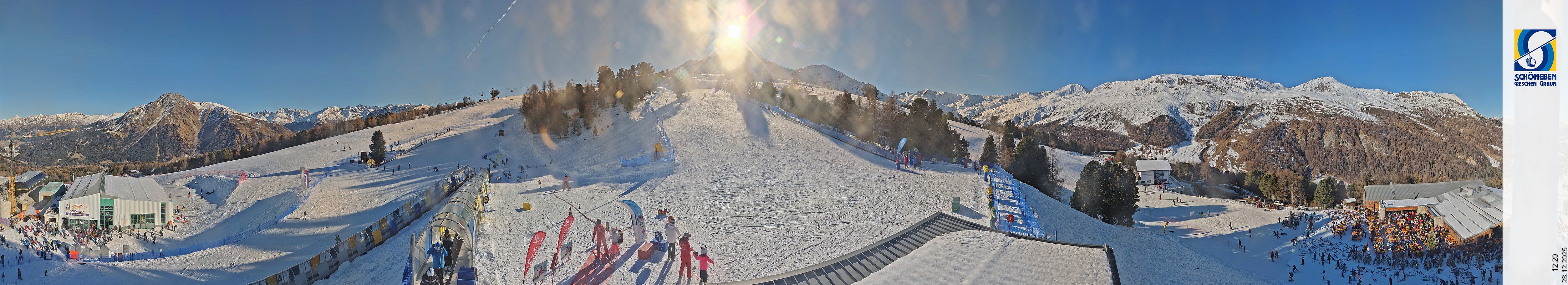 Archiv Foto Webcam Schöneben - Panoramablick von der Mittelstation