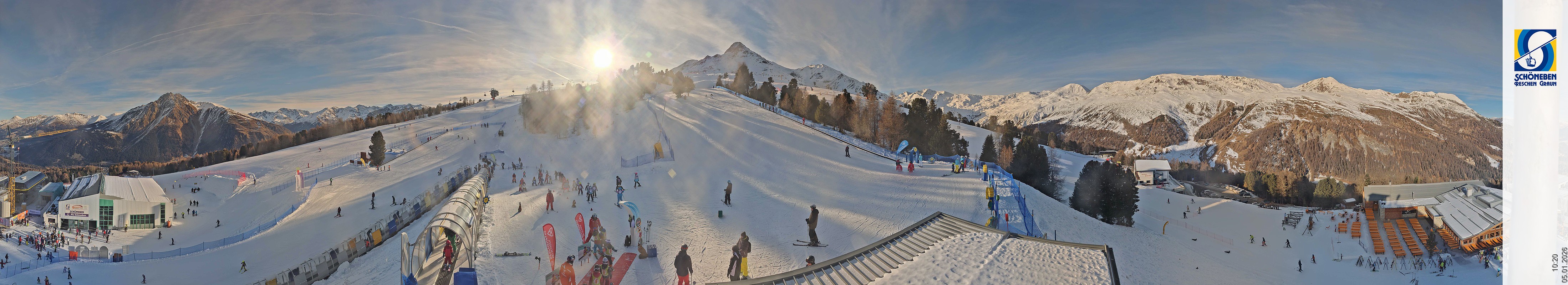 Archiv Foto Webcam Schöneben - Panoramablick von der Mittelstation