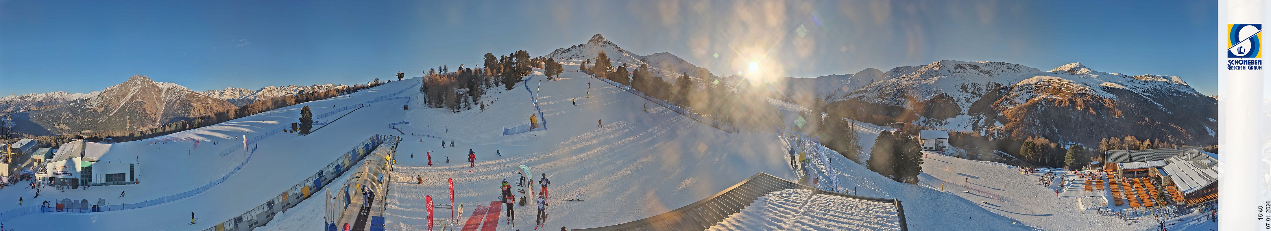 Archiv Foto Webcam Schöneben - Panoramablick von der Mittelstation