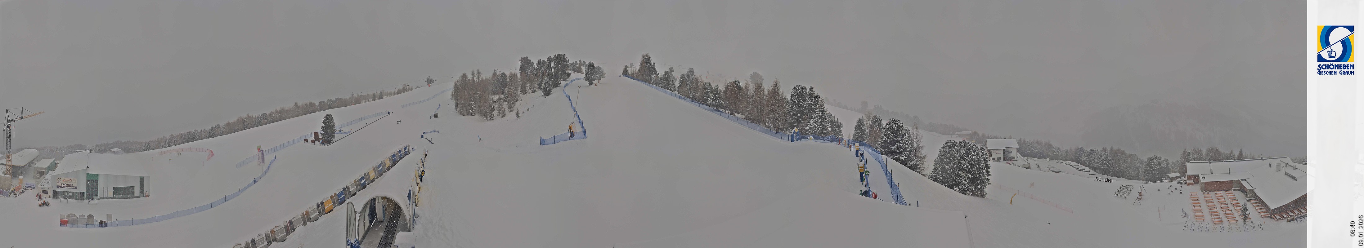 Archiv Foto Webcam Schöneben - Panoramablick von der Mittelstation