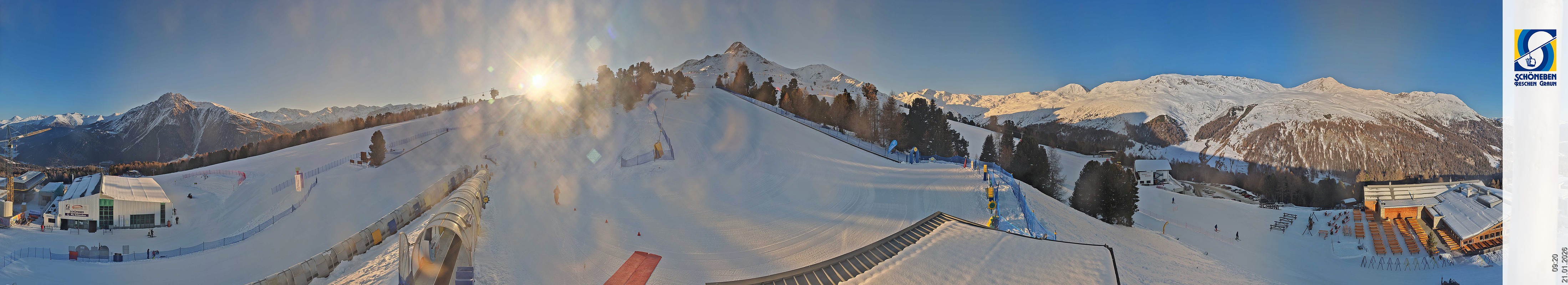 Archiv Foto Webcam Schöneben - Panoramablick von der Mittelstation