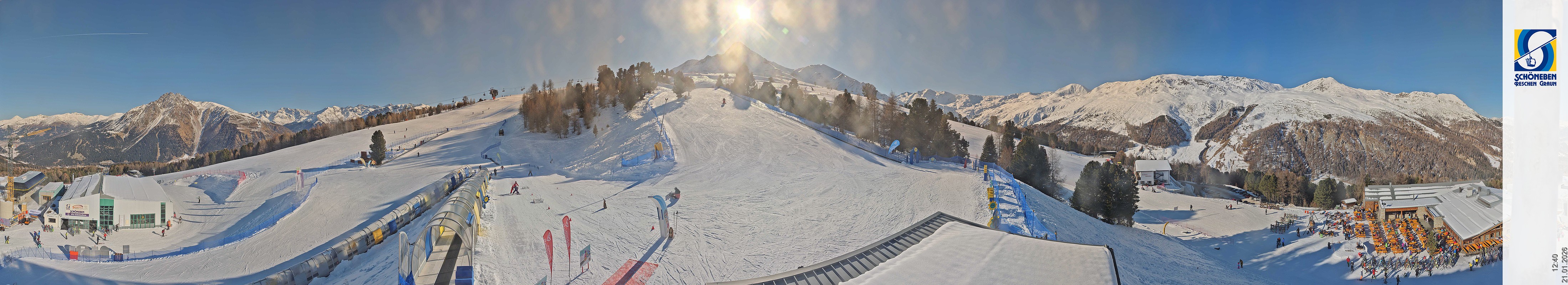 Archiv Foto Webcam Schöneben - Panoramablick von der Mittelstation