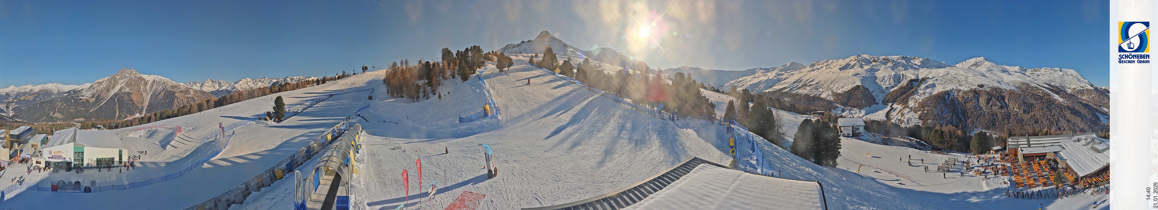 Archiv Foto Webcam Schöneben - Panoramablick von der Mittelstation