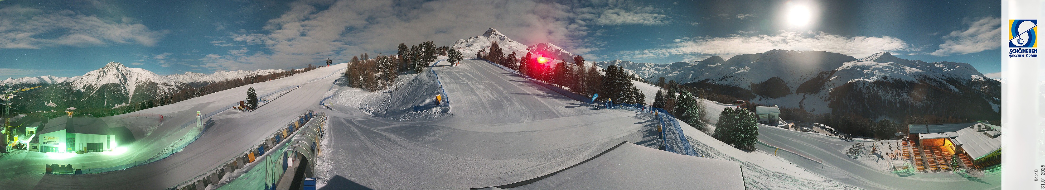 Archiv Foto Webcam Schöneben - Panoramablick von der Mittelstation