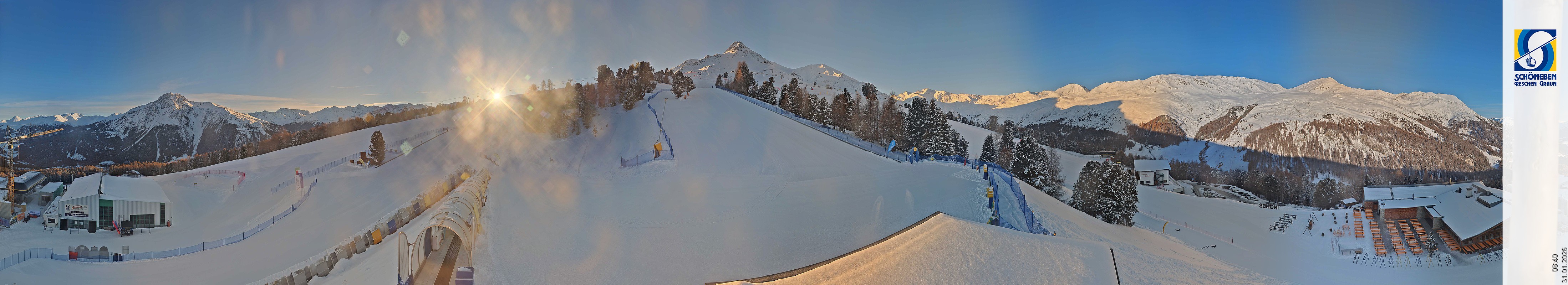 Archiv Foto Webcam Schöneben - Panoramablick von der Mittelstation