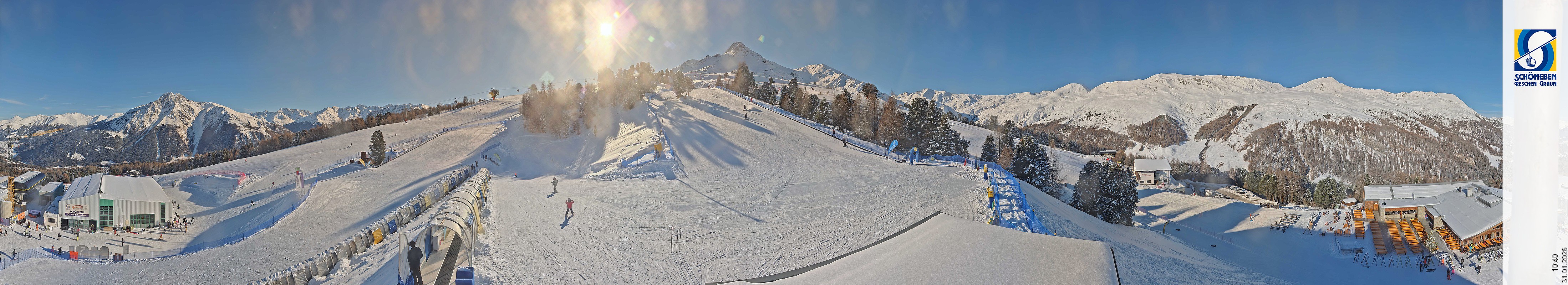 Archiv Foto Webcam Schöneben - Panoramablick von der Mittelstation