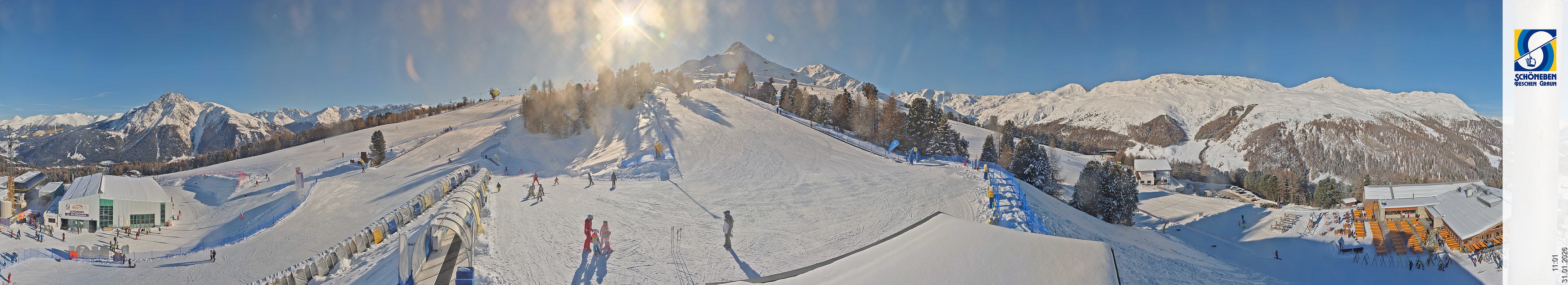 Archiv Foto Webcam Schöneben - Panoramablick von der Mittelstation