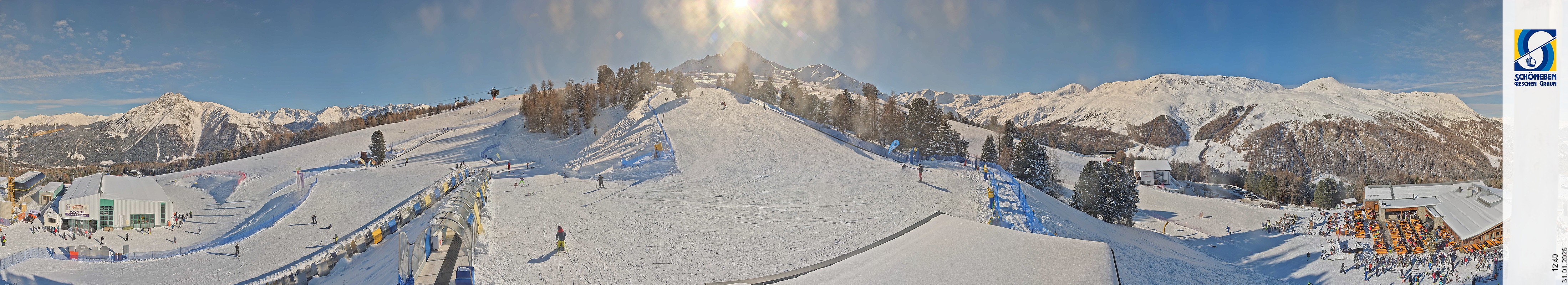 Archiv Foto Webcam Schöneben - Panoramablick von der Mittelstation