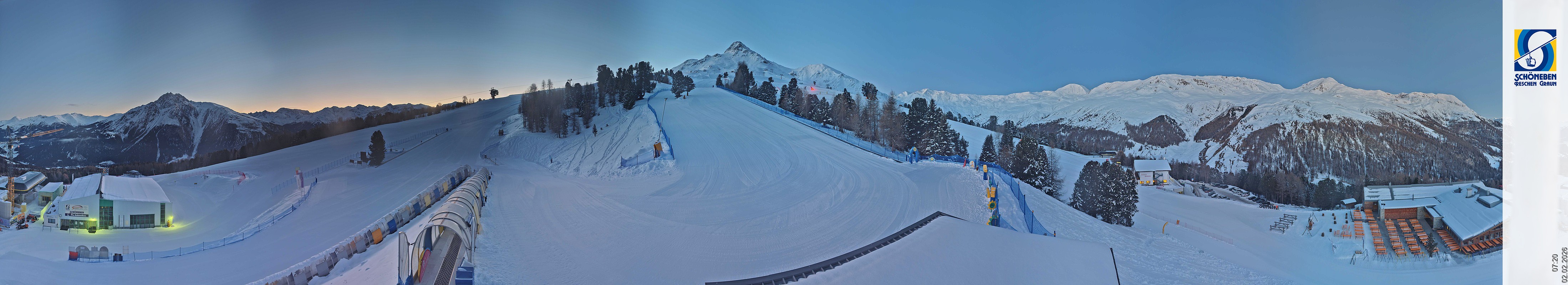 Archiv Foto Webcam Schöneben - Panoramablick von der Mittelstation
