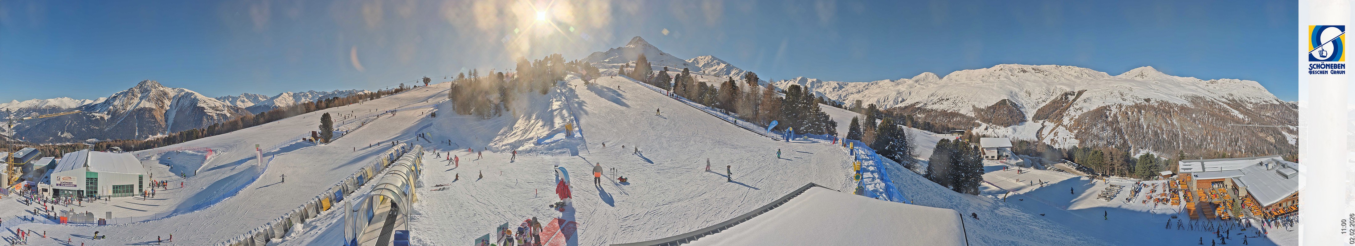 Archiv Foto Webcam Schöneben - Panoramablick von der Mittelstation