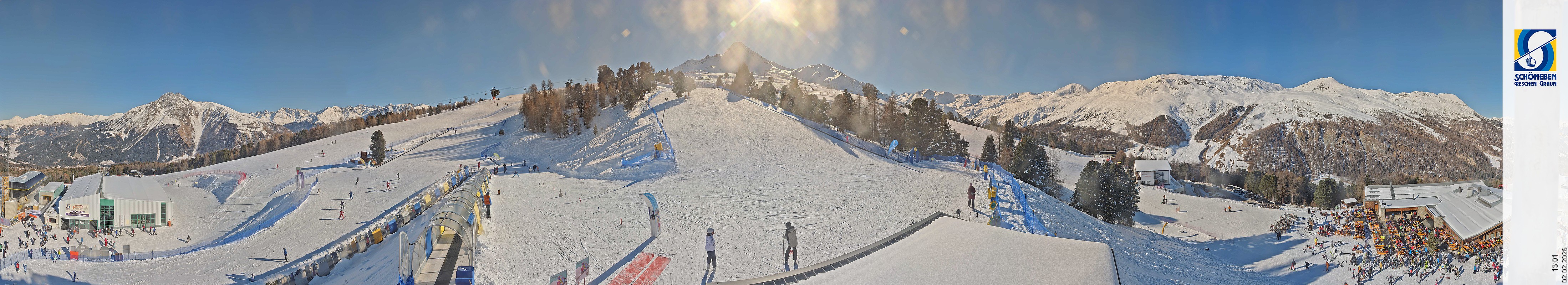 Archiv Foto Webcam Schöneben - Panoramablick von der Mittelstation