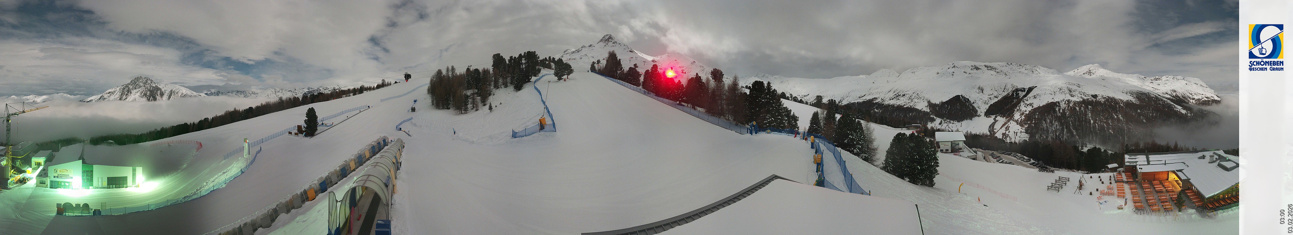 Archiv Foto Webcam Schöneben - Panoramablick von der Mittelstation