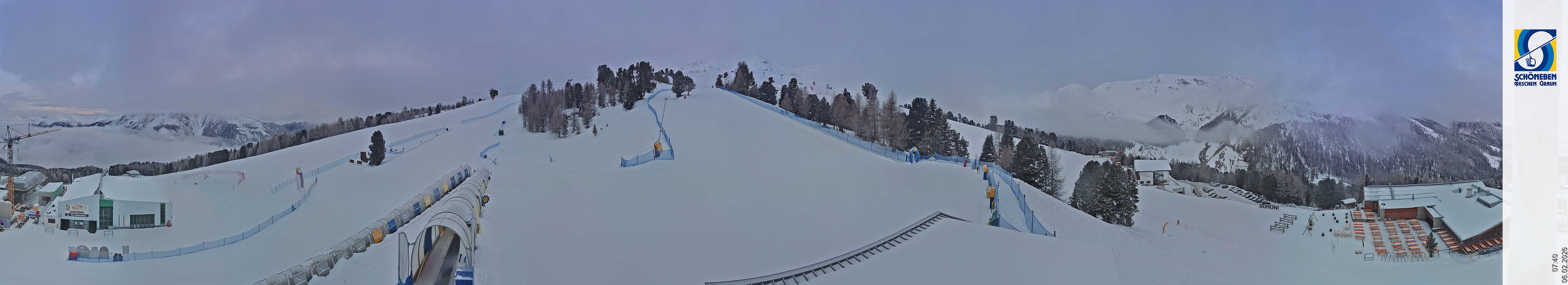 Archiv Foto Webcam Schöneben - Panoramablick von der Mittelstation