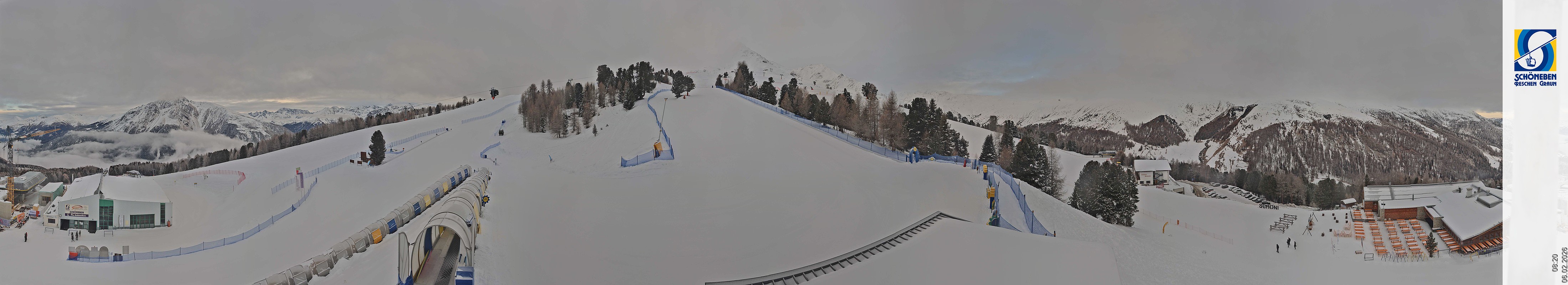 Archiv Foto Webcam Schöneben - Panoramablick von der Mittelstation