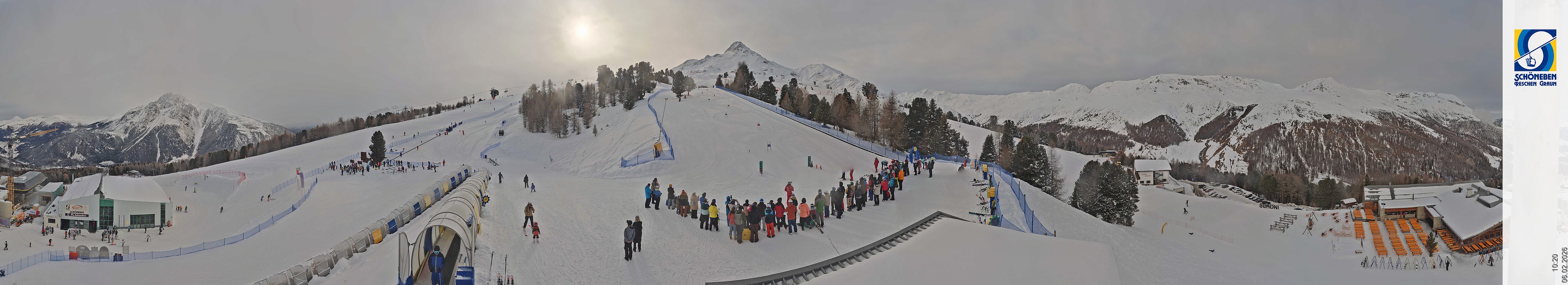 Archiv Foto Webcam Schöneben - Panoramablick von der Mittelstation
