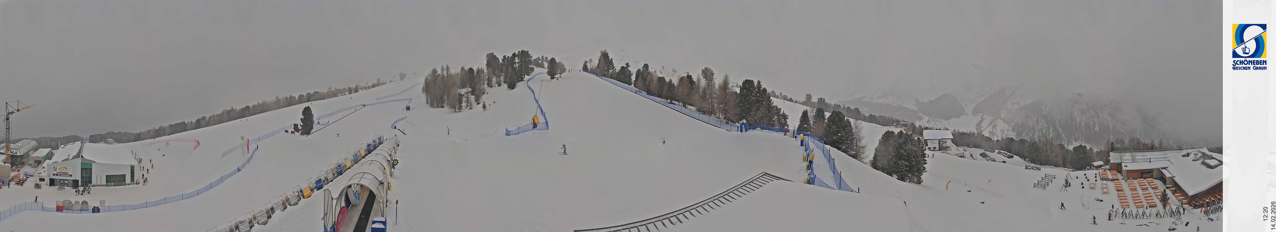 Archiv Foto Webcam Schöneben - Panoramablick von der Mittelstation