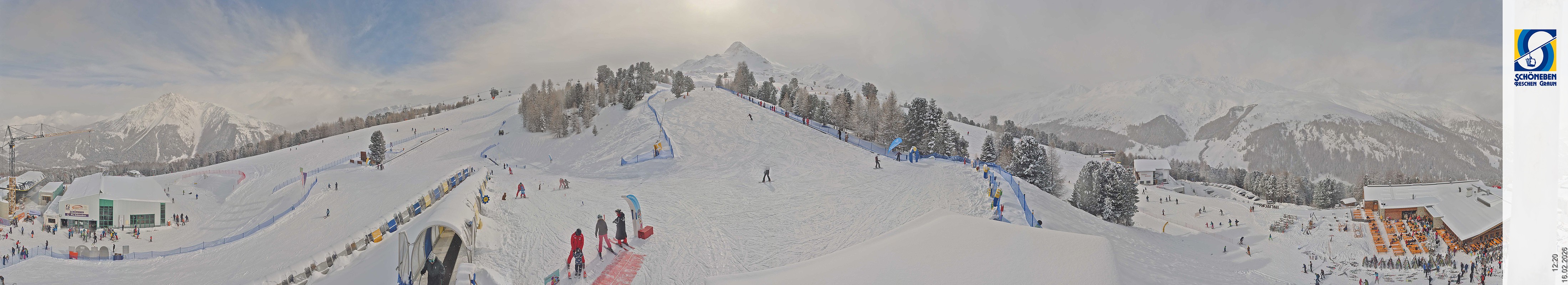 Archiv Foto Webcam Schöneben - Panoramablick von der Mittelstation