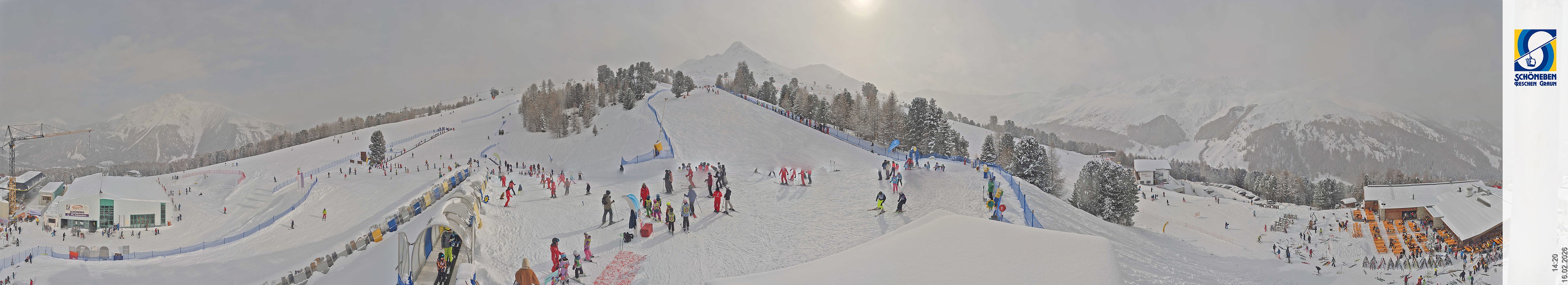 Archiv Foto Webcam Schöneben - Panoramablick von der Mittelstation