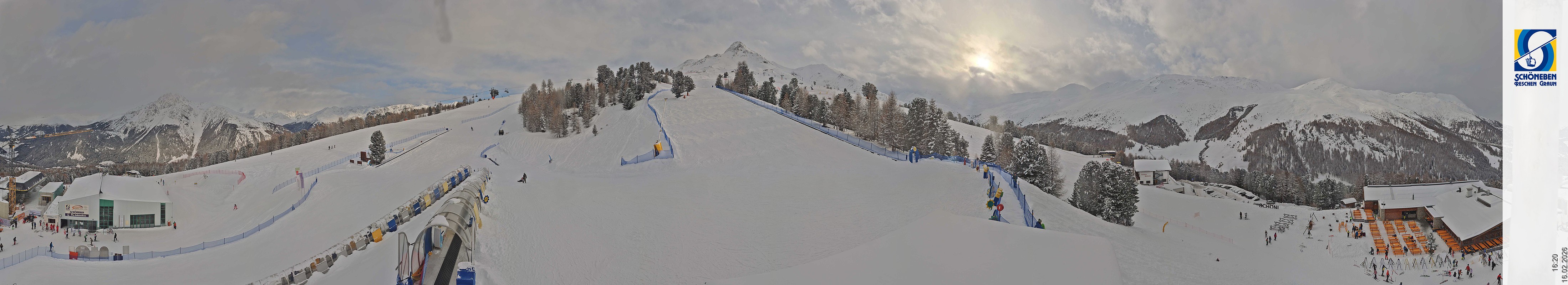 Archiv Foto Webcam Schöneben - Panoramablick von der Mittelstation
