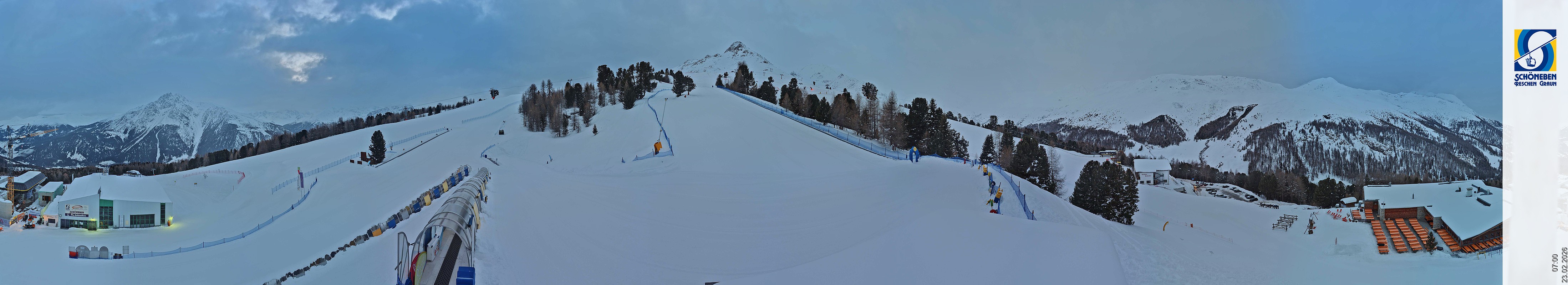 Archiv Foto Webcam Schöneben - Panoramablick von der Mittelstation