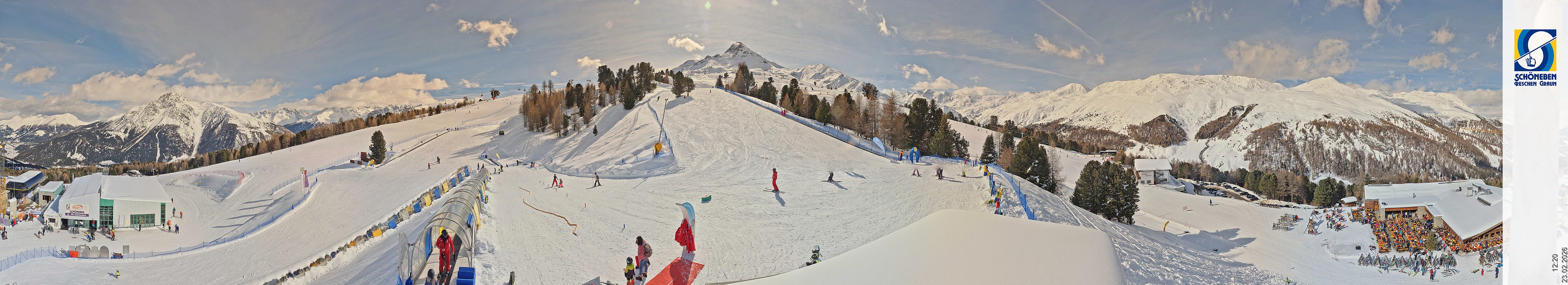 Archiv Foto Webcam Schöneben - Panoramablick von der Mittelstation